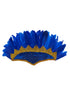 BookMyCostume Carnival Feather Headpiece –  Blue Feather and Sequin Crown, Costume Accessory for Kids and Adults, Party, Festival, Dance Accessory